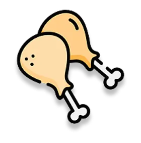 Icono de Piernas de pollo